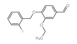 3-ethoxy-4-[(2-fluorophenyl)methoxy]benzaldehyde structure