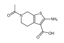 6-Acetyl-2-amino-4,5,6,7-tetrahydro-thieno[2,3-c]pyridine-3-carboxylic acid Structure