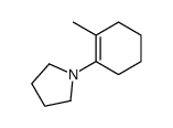 1-(2-methylcyclohexen-1-yl)pyrrolidine结构式