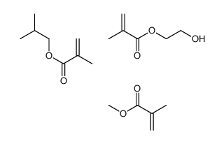 2-hydroxyethyl 2-methylprop-2-enoate,methyl 2-methylprop-2-enoate,2-methylpropyl 2-methylprop-2-enoate结构式