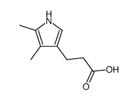 4,5-Dimethyl-1H-pyrrole-3-propionic acid structure