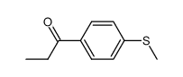 1(4-methylthiophenyl)-1-propanone structure