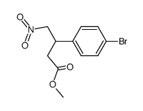 methyl 3-(4-bromophenyl)-4-nitrobutanoate Structure