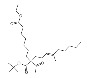 1-(tert-butyl) 9-ethyl 2-acetyl-2-(4-methylnon-3-en-1-yl)nonanedioate Structure