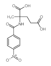 Glutamic acid,2-methyl-N-(4-nitrobenzoyl)- structure