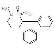 (2-methyl-1,1-dioxo-thiazinan-6-yl)-diphenyl-methanol结构式