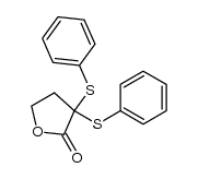 2,2-bis(phenylthio)-γ-butyrolactone Structure