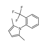 2,5-dimethyl-1-(2-(trifluoromethyl)phenyl)-1H-pyrrole结构式