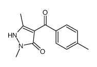 2,5-dimethyl-4-(4-methylbenzoyl)-1H-pyrazol-3-one Structure