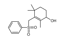 3-(benzenesulfonylmethyl)-2,4,4-trimethylcyclohex-2-en-1-ol结构式