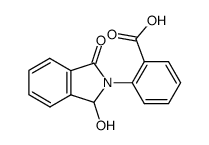 2-(1-Hydroxy-3-oxoisoindolin-2-yl)benzoic acid Structure