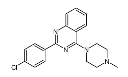 2-(4-chlorophenyl)-4-(4-methylpiperazin-1-yl)quinazoline结构式