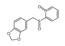 2-(1,3-benzodioxol-5-ylmethylsulfinyl)-1-oxidopyridin-1-ium Structure