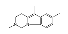 2,5,7-Trimethyl-1,2,3,4-tetrahydropyrimido[1,6-a]indole Structure