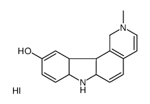 2-methyl-1,6a,7,7a,11a,11b-hexahydropyrido[4,3-c]carbazol-7-ium-10-ol,iodide结构式