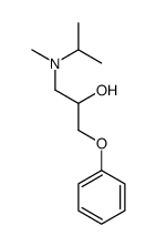 1-[methyl(propan-2-yl)amino]-3-phenoxypropan-2-ol结构式