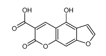 4-hydroxy-7-oxofuro[3,2-g]chromene-6-carboxylic acid Structure