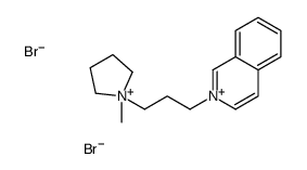 2-[3-(1-methylpyrrolidin-1-ium-1-yl)propyl]isoquinolin-2-ium,dibromide结构式