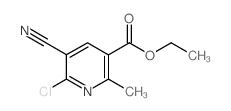 ETHYL 6-CHLORO-5-CYANO-2-METHYLNICOTINATE Structure