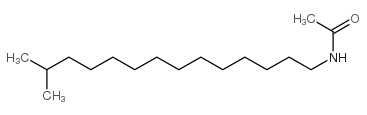 N-(13-methyltetradecyl)acetamide structure