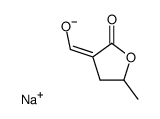 (Z)-3-(hydroxymethylene)-5-methyldihydro-2(3H)-furanone sodium salt Structure