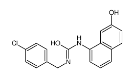 1-[(4-chlorophenyl)methyl]-3-(7-hydroxynaphthalen-1-yl)urea Structure