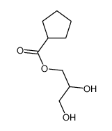 2,3-dihydroxypropyl cyclopentanecarboxylate Structure