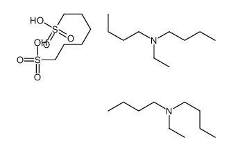 hexamethylene bis(hydrogen sulphate), compound with N-ethyldibutylamine (1:2)结构式