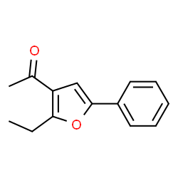 Ethanone,1-(2-ethyl-5-phenyl-3-furanyl)-(9CI) Structure