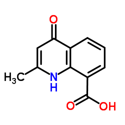 4-Hydroxy-2-methylquinoline-8-carboxylic acid structure