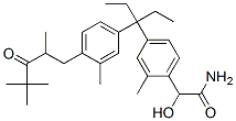 Benzeneacetamide,4-[1-ethyl-1-[3-methyl-4-(2,4,4-trimethyl-3-oxopentyl)phenyl]propyl]--alpha--hydroxy-2-methyl- Structure