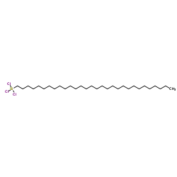 Triacontyltrichlorosilane structure