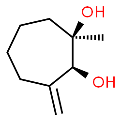 1,2-Cycloheptanediol, 1-methyl-3-methylene-, (1R,2S)-rel- (9CI) Structure