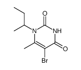 5-Bromo-1-sec-butyl-6-methyluracil structure