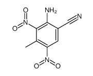 2-amino-4-methyl-3,5-dinitrobenzonitrile structure