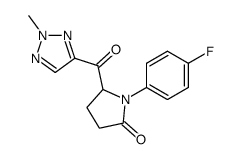 1-(4-fluorophenyl)-5-(2-methyl-2H-1,2,3-triazol-4-ylcarbonyl)pyrrolidin-2-one结构式