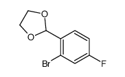 2-(2-bromo-4-fluorophenyl)-1,3-dioxolane Structure