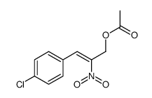 [(Z)-3-(4-chlorophenyl)-2-nitroprop-2-enyl] acetate Structure