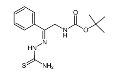 2-(tert-butoxycarbonylamino)acetophenone thiosemicarbazone结构式