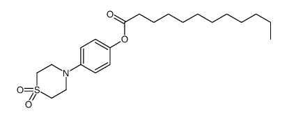 [4-(1,1-dioxo-1,4-thiazinan-4-yl)phenyl] dodecanoate结构式