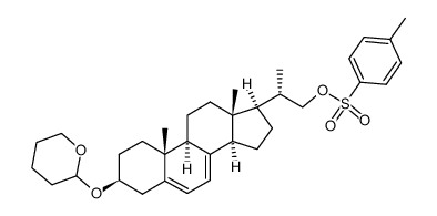 3β-tetrahydropyranyloxy-23,24-dinorchola-5,7-dien-22-ol p-toluenesulfonate结构式