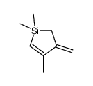 1,1,4-trimethyl-3-methylidene-2H-silole结构式