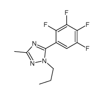 3-methyl-1-propyl-5-(2,3,4,5-tetrafluorophenyl)-1,2,4-triazole结构式