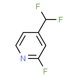 Pyridine, 4-(difluoromethyl)-2-fluoro- (9CI)结构式