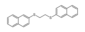 1,2-bis(naphthalen-2-ylthio)ethane结构式