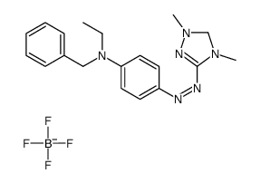 3(or5)-[[4-[benzylethylamino]phenyl]azo]-1,4-dimethyl-1H-1,2,4-triazolium tetrafluoroborate(1-) Structure