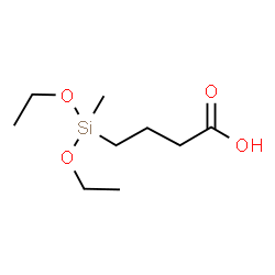 4-(diethoxymethylsilyl)butyric acid结构式