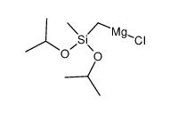 (diisopropoxymethylsilyl)methylmagnesium chloride Structure