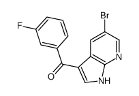 (5-bromo-1H-pyrrolo[2,3-b]pyridin-3-yl)-(3-fluorophenyl)methanone Structure