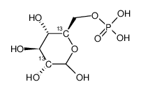 (2,5-13C2)-D-Glucose 6-phosphate Structure